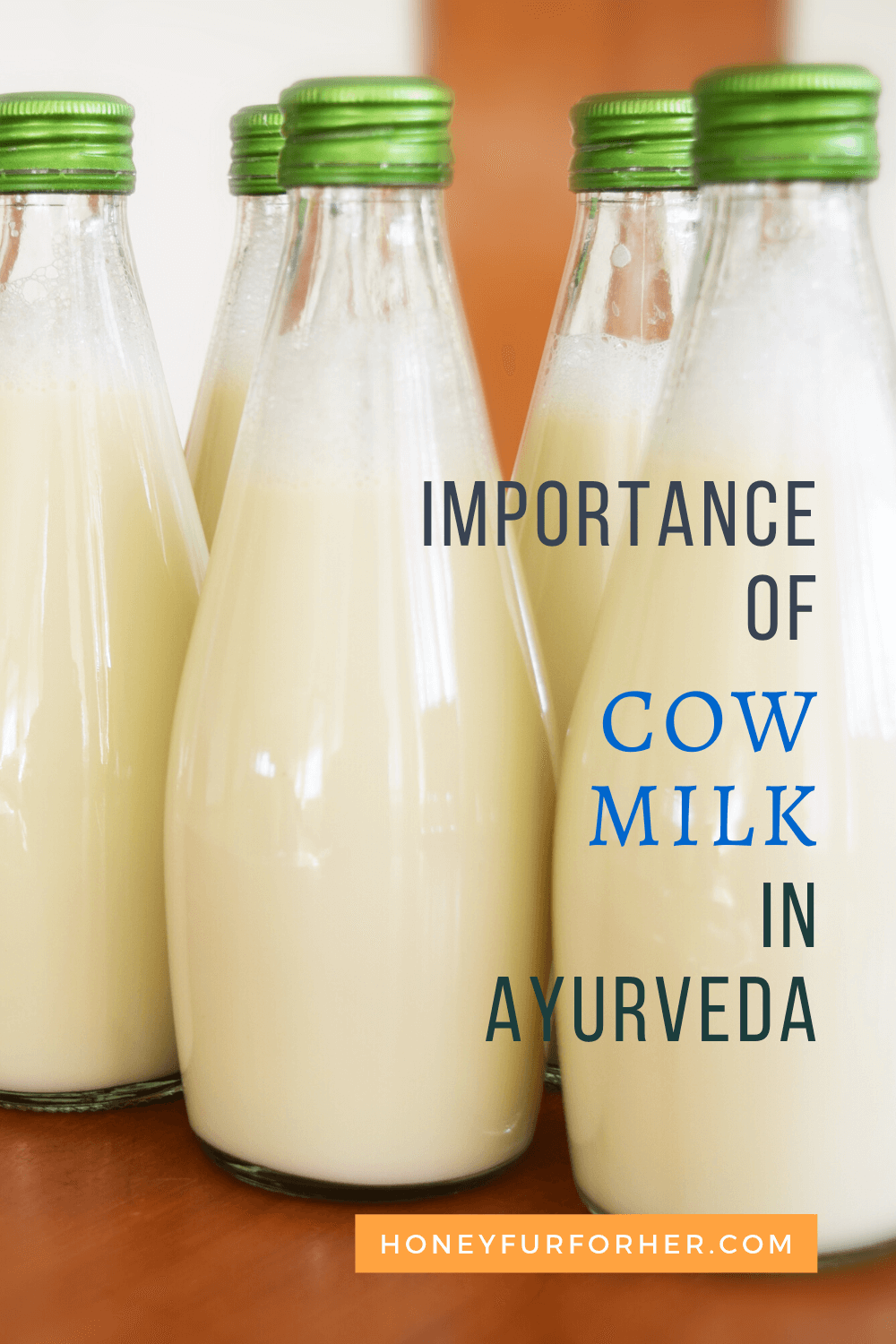 Importance Of Cow milk in Ayurveda Pinterest Pin Image
