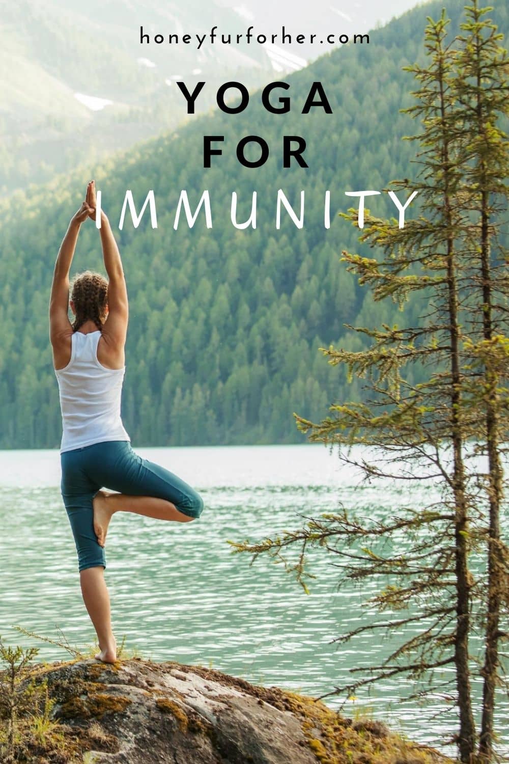 Yoga For Immunity Pinterest Graphic
