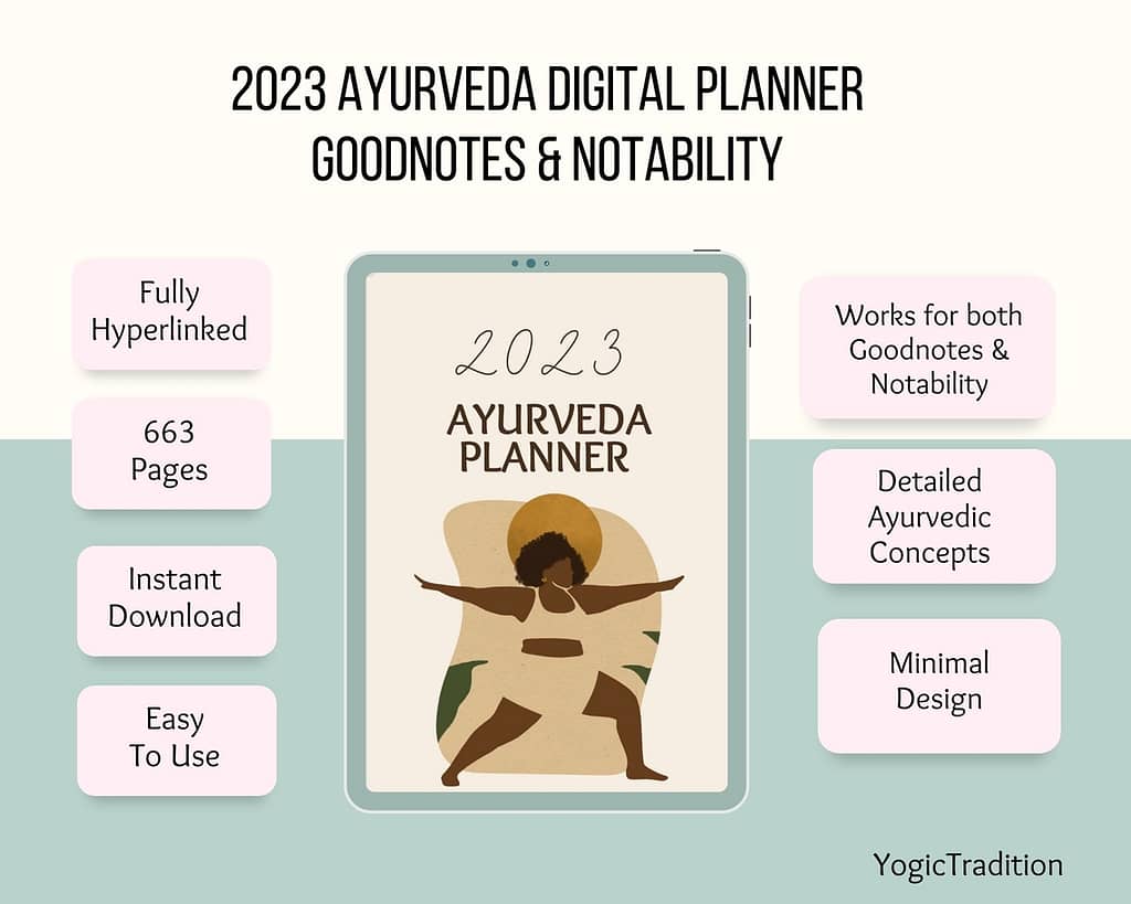 Ayurveda Digital Planner Goodnotes