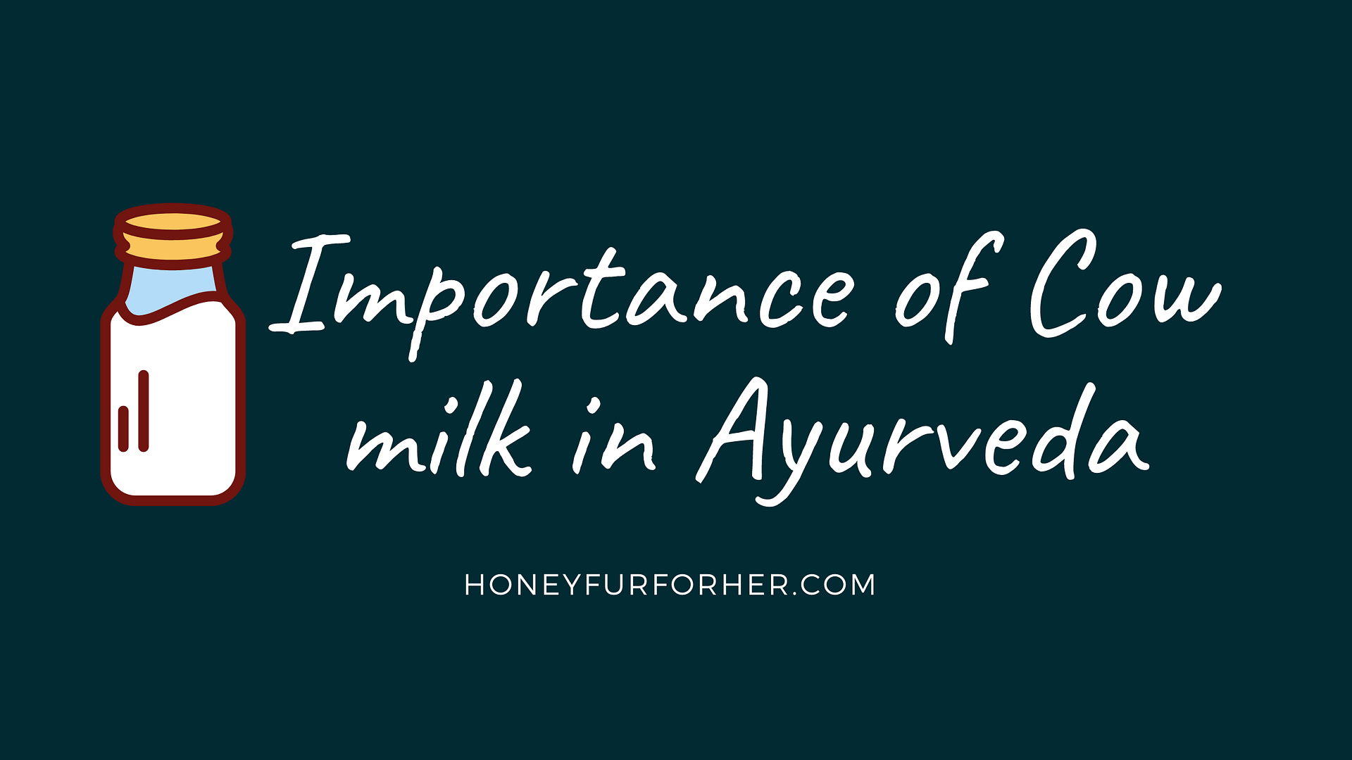 Importance of Cow milk in Ayurveda Feature Image