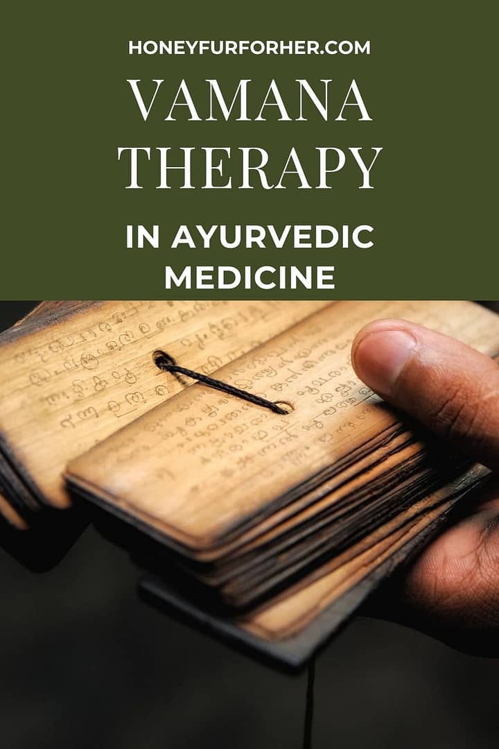 What is Vamana Therapy In Ayurveda Pinterest Graphic