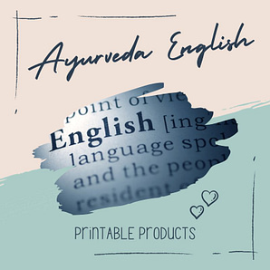 Ayurveda English